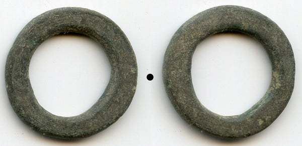 Large authentic ancient Celtic ring money, Danube region, c.500-100 BC