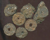 Clumps of shipwrecked iron coins + coins, Southern Song period, c.1127-1279, China