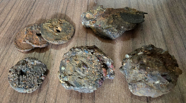 Clumps of shipwrecked iron coins + coins, Southern Song period, c.1127-1279, China