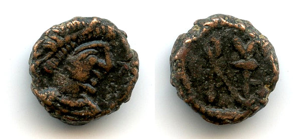 Rare AE nummus of Anastasius (491-518), Constantinople, Byzantine Empire