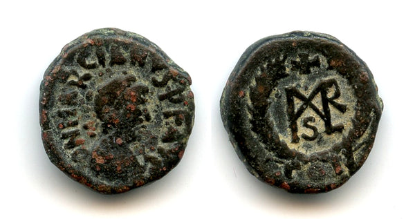 AE4 of Marcian (450-457 CE), Constantinople mint, Roman Empire