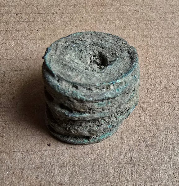 Original clump of rare Wu Zhu cash, Southern Qi dynasty, 479-502 CE, China