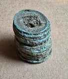 Original clump of rare Wu Zhu cash, Southern Qi dynasty, 479-502 CE, China