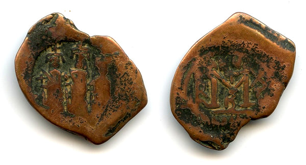 Follis of Heraclius (610-641 CE) w/Martina and Heraclius Constantine, Byzantine Empire