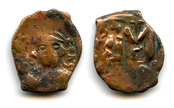 Follis of Constans II (641-668 AD), Constantinople mint, Byzantine Empire