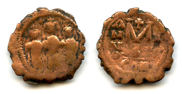 Large follis of Heraclius (610-641 CE) w/Martina and Heraclius Constantine, Byzantine Empire