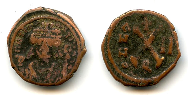 Rare decanummium of Tiberius Constantine (578-588), RY 2, Antioch, Byzantine Empire