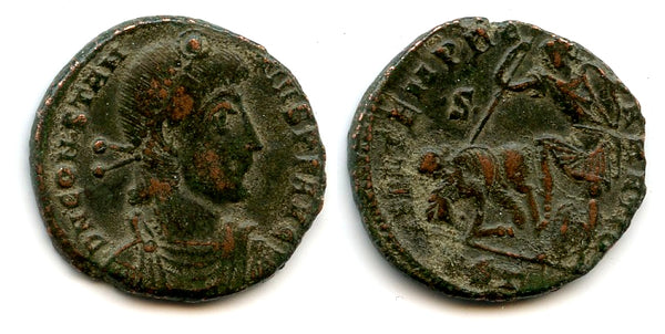 AE2 of Constantius II as Augustus (337-361 CE), Antioch mint, Roman Empire (RIC 150)