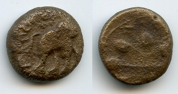 Potin drachm of Chhimuka I (c.115-100 BC), Satavahana Empire, India