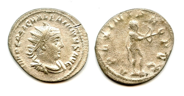 Silver antoninianus of Valerian (253-260 AD), Rome mint, Roman Empire