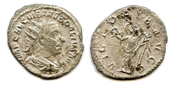 Silver antoninianus of Trebonianus Gallus (251-253 CE), Rome, Roman Empire (RIC 48)