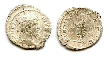 FVNDATOR PACIS silver denarius of Septimius Severus (193-211 AD), Roman Empire