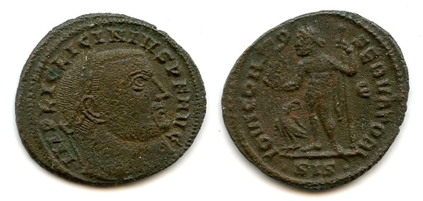Nice follis of Licinius I (308-324 AD), Siscia, Roman Empire (RIC#17)
