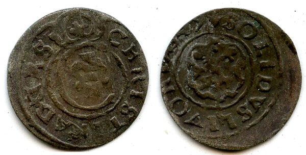 Silver solidus of Christina (1632-1654), 1649, Livonia under Swedish rule