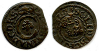 Unusual AR solidus of Christina (1632-54), dated 1615, Livonia, Swedish rule