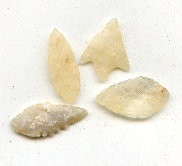 4 various stone arrowheads, North Africa, Neolithic period, c.5000-3000 BC