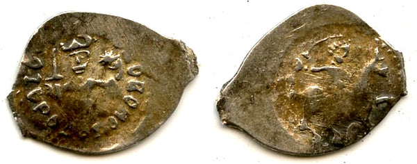Rare silver denga of Grand Duke Ivan III (1462-1505), Moscow, Russia HPF#3106