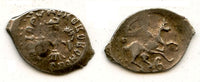 Rare silver denga of Grand Duke Ivan III (1462-1505), Moscow, Russia HPF#3106