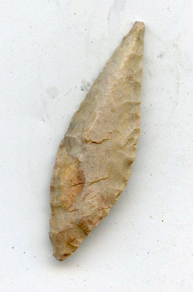 Chert leaf lanceolate arrowhead, North Africa, Mesolithic period, c.5000-3000 BC