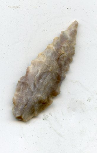 Chert eccentric lanceolate base triangle point, North Africa,  late Neolithic period, ca.3000 BC