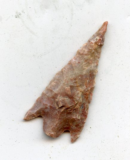 Jasper stemmed triangle form, from  North Africa,  late Neolithic period, ca.3000 BC