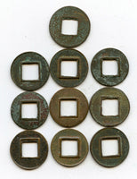 Lot of 10 various nicer Wu Zhu cash, 115 BC-220 AD, Han dynasties, China
