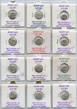 Lot of 12 lead coins of the Ishvakus, 200-300 CE, Ancient India