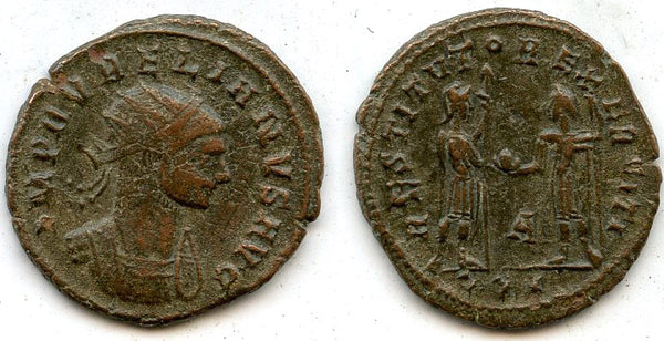 Antoninianus of Aurelian (270-275 CE), Cyzicus, Roman Empire - RESTITVTOR EXERCITI type