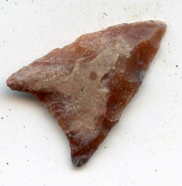 Agate shallow concave base triangle point, North Africa,  late Neolithic period, ca.3000 BC