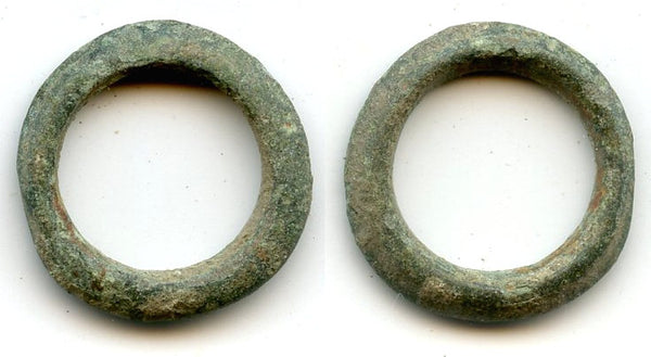 Authentic AE21 ancient Celtic ring money from Hungary, ca.800-500 BC