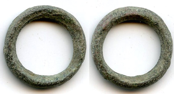 Authentic AE21 ancient Celtic ring money from Hungary, ca.800-500 BC