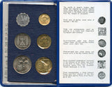 "Coins of Israel" 6-coin official mint set, 1971, Israel - KM#MS14