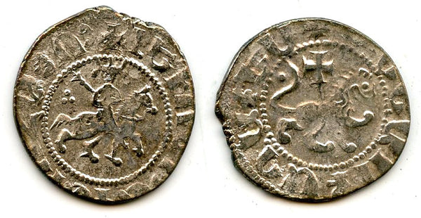 Silver takvorin, Levon III (1301-07), Sis mint, Cilician Armenia (Bed#1739)