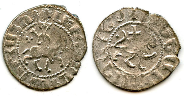 Silver takvorin, Levon III (1301-07), Sis mint, Cilician Armenia (Bed#1744)