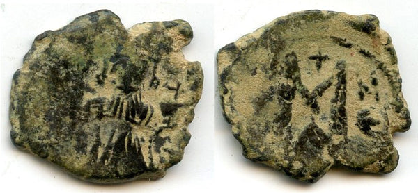 Arab-Byzantine follis, c.635-670, uncertain mint, Ummayad Caliphate