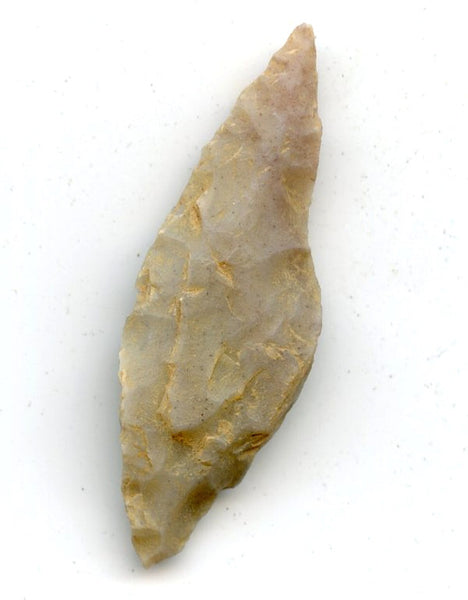 Flint bi-pointed knife  arrowhead, North Africa, late Neolithic period, ca.3000 BC