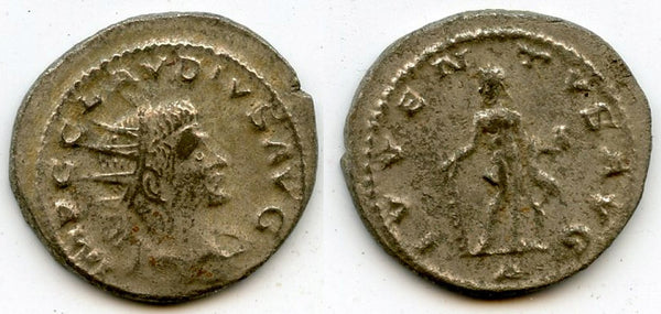 IVVENTVS silvered antoninianus of Claudius II (268-270 AD), Antioch, Roman Empire
