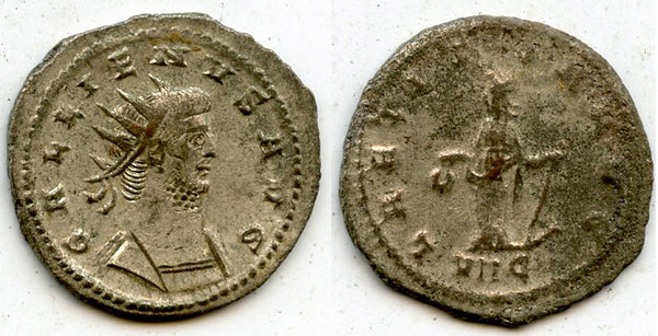 Silver antoninianus w/Laetitia, Gallienus (253-268), Antioch, Roman Empire (RIC 616)