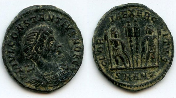 AE3 of Constantius II as Caesar (317-337 AD), Antioch, Roman Empire (RIC 88)