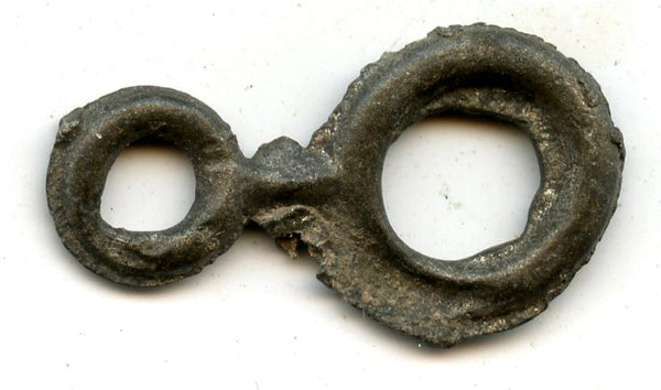 Scarce tin cent-ring (cockerel ring money), c.1710-1763, Kedah Sultanate, Malaysia