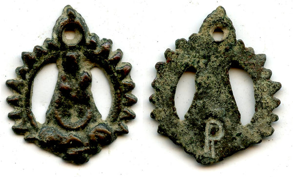 Very nice votive pendant of St. Mary, c.15th-16th century, Spain