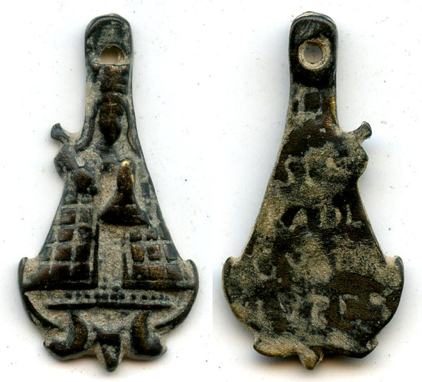 Votive pendant of St. Mary, inscribed on the back, c.15th-16th century, Spain