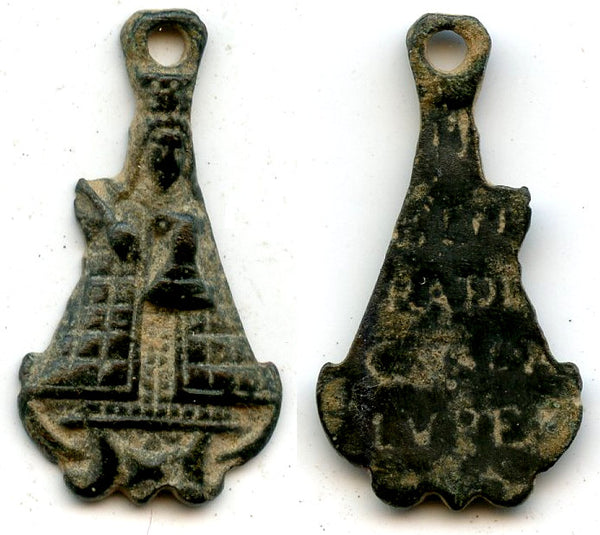 Votive pendant of St. Mary, inscribed on the back, c.15th-16th century, Spain