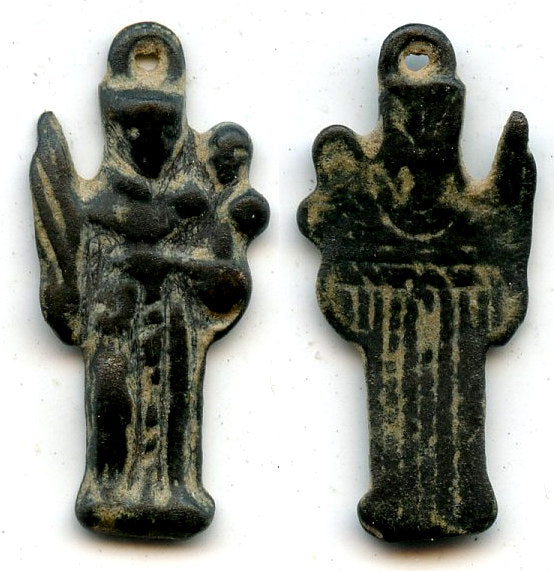 Very nice votive pendant of St. Mary, c.15th-16th century, Spain