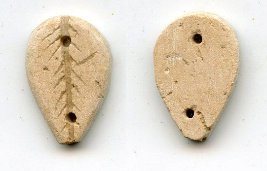 Rare authentic white stone cowrie coin, W. Zhou (1046-771 BC), N. China