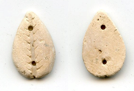 Rare authentic white stone cowrie coin, W. Zhou (1046-771 BC), N. China