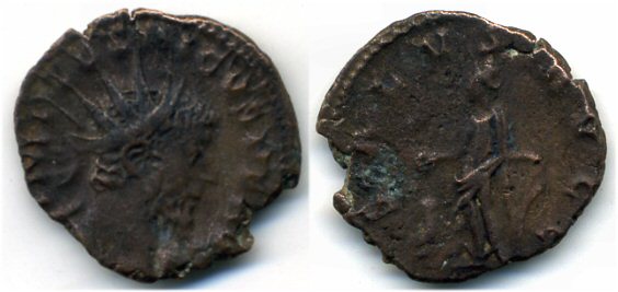 SALVS antoninianus of Tetricus I (270-273 AD), Gallo-Roman Empire