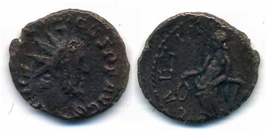 LAETITIA antoninianus of Tetricus I (270-273 AD), Gallo-Roman Empire