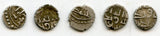 Lot of 5 nice silver dammas, late 900s CE, Habbarid Amirs of Sind