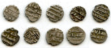 Lot of 10 nice silver dammas, late 900s CE, Habbarid Amirs of Sind